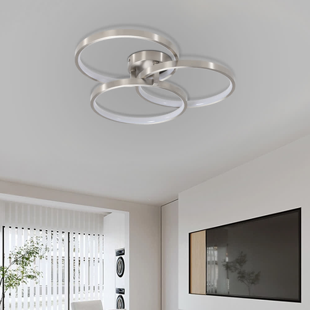 Modern LED 3-Ring Ceiling Light