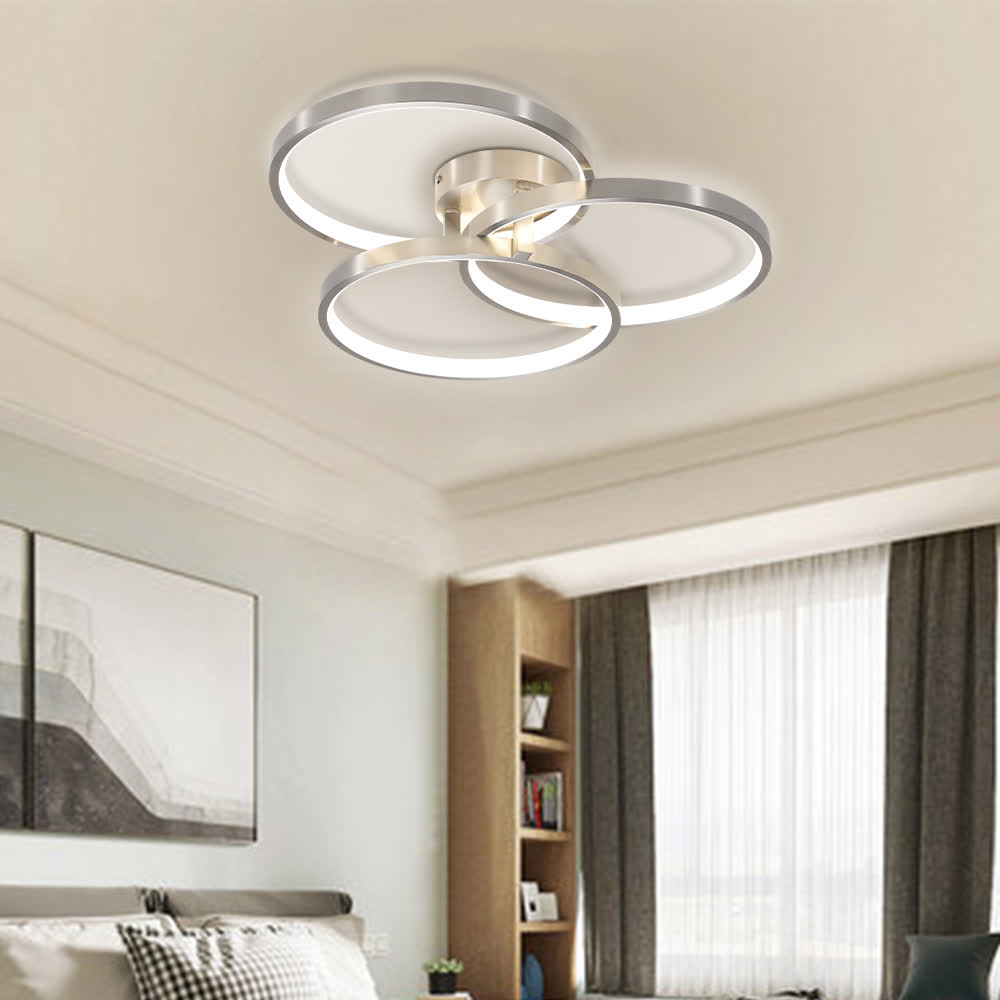 Modern LED 3-Ring Ceiling Light