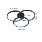 Modern LED 3-Ring Ceiling Light - image 8