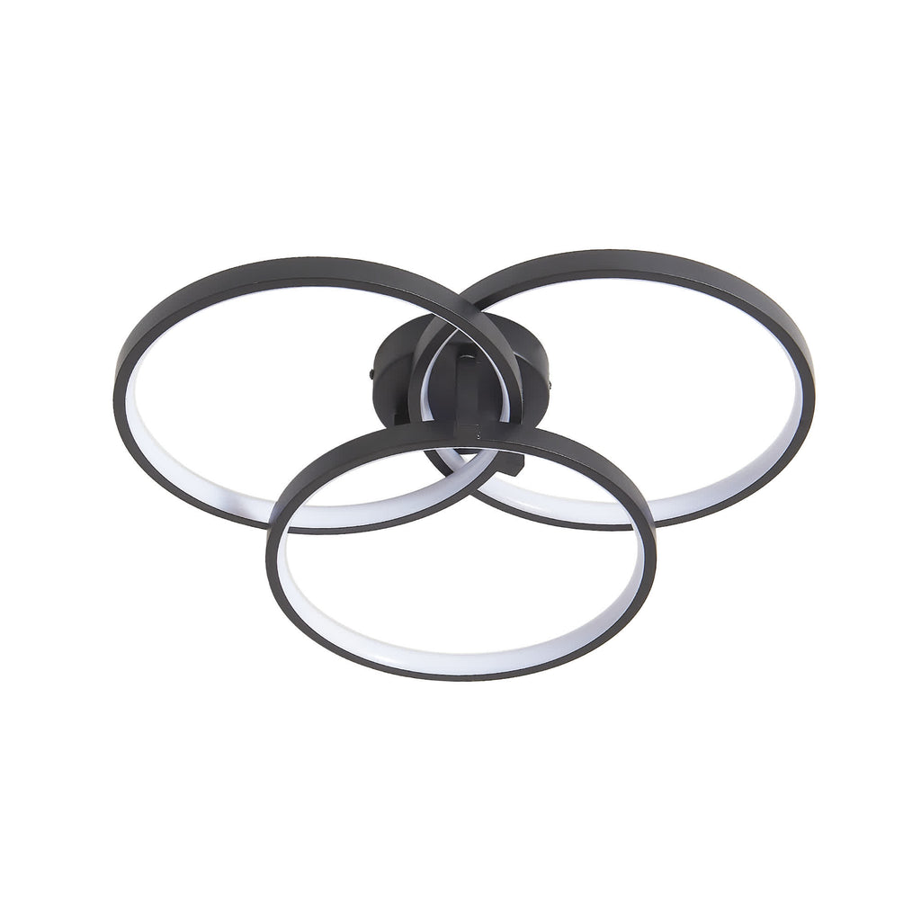 Modern LED 3-Ring Ceiling Light - image 1