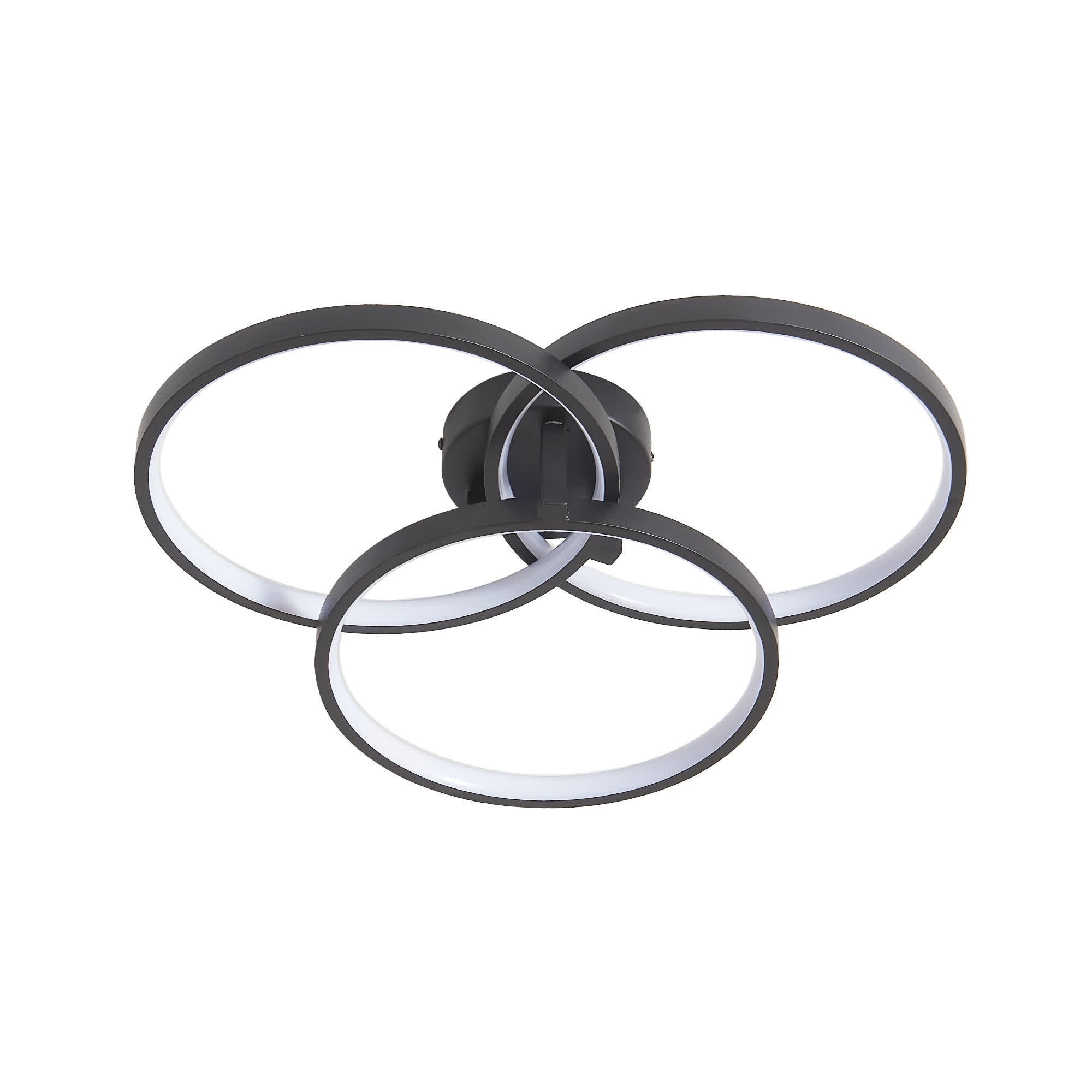 Modern LED 3-Ring Ceiling Light - image 1