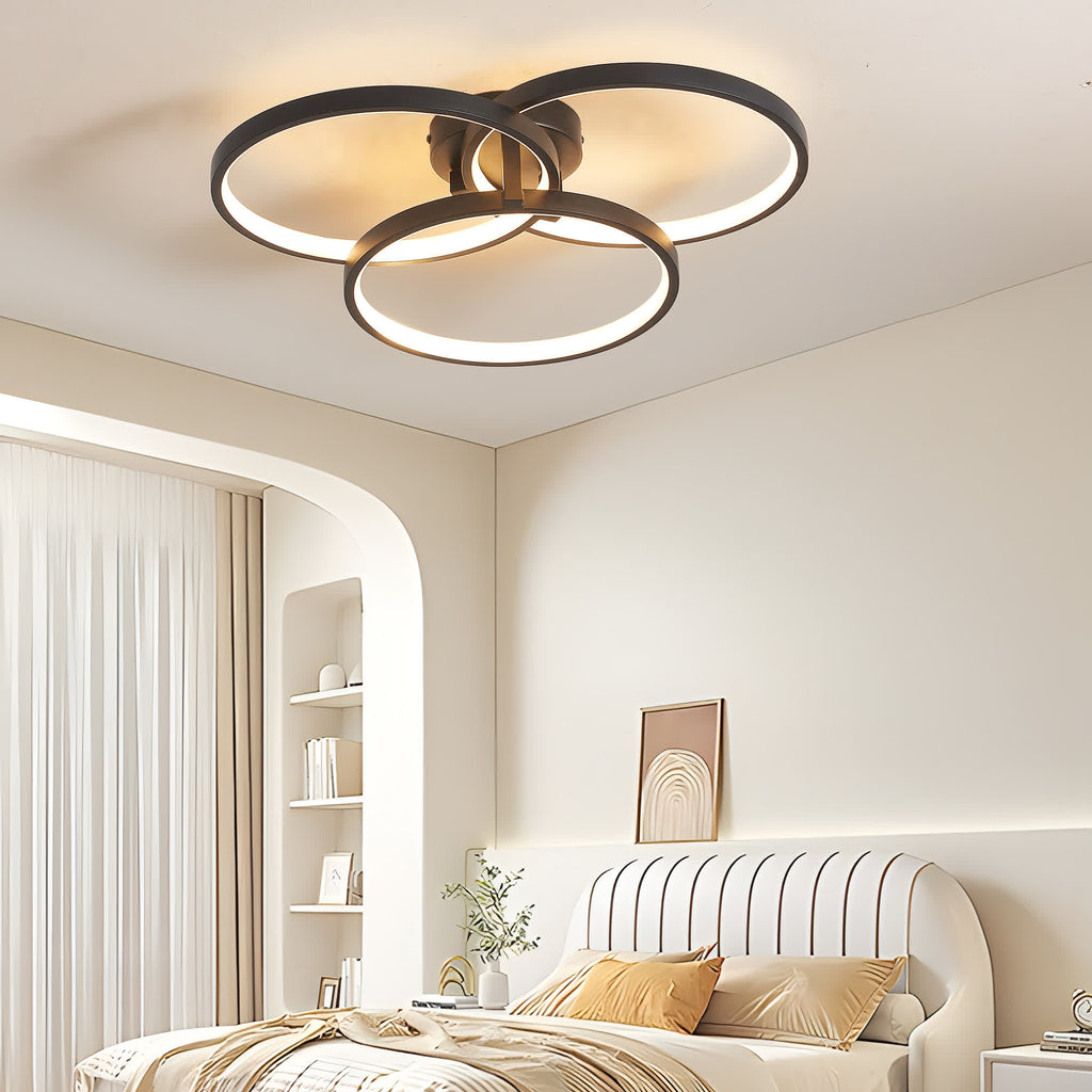Modern LED 3-Ring Ceiling Light
