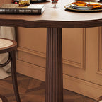 Lotus-edge Solid Wood Dining Table - image 6