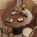 Lotus-edge Solid Wood Dining Table - image 3