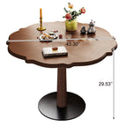 Lotus-edge Solid Wood Dining Table Set - image 6