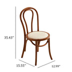Lotus-edge Solid Wood Dining Table Set - image 7