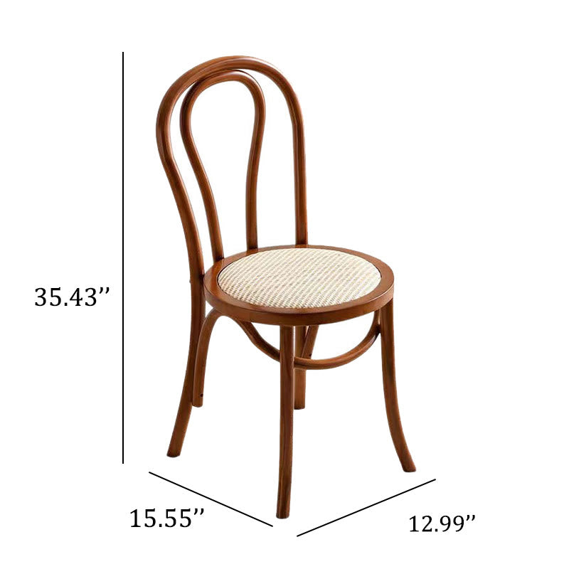 Lotus-edge Solid Wood Dining Table Set - image 7