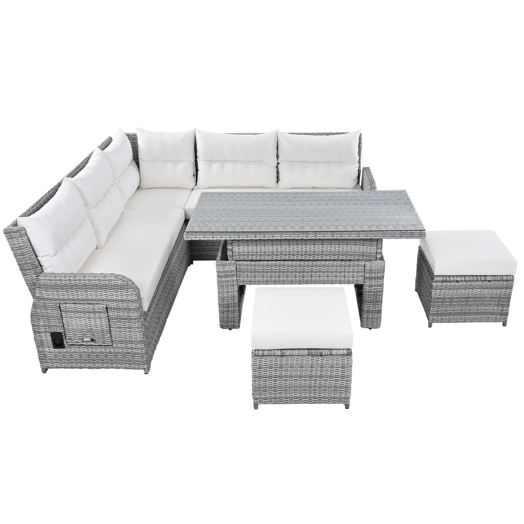 4Pcs Outdoor Rattan Patio Furniture Set - image 1