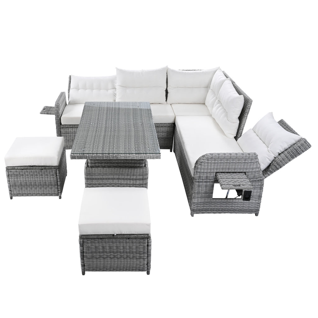 4Pcs Outdoor Rattan Patio Furniture Set - image 10