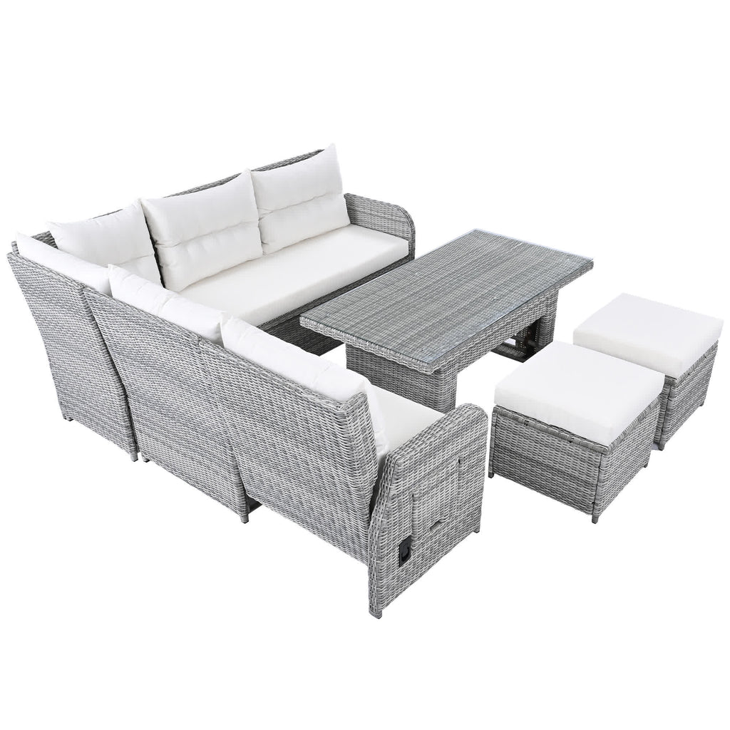 4Pcs Outdoor Rattan Patio Furniture Set - image 11