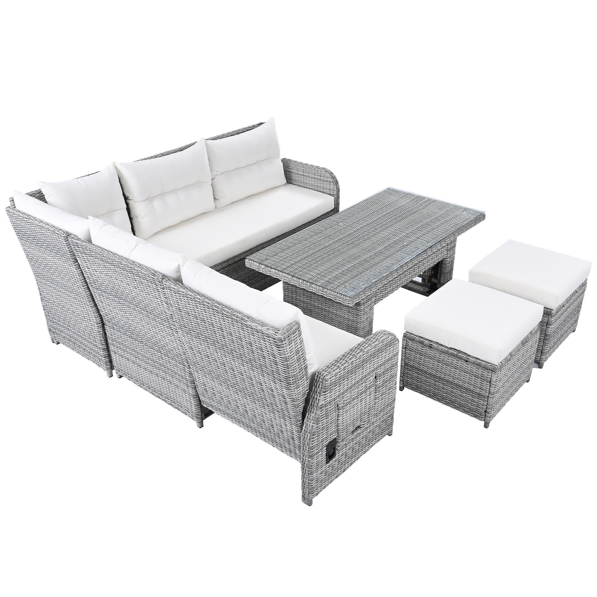4Pcs Outdoor Rattan Patio Furniture Set - image 11