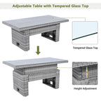 4Pcs Outdoor Rattan Patio Furniture Set - image 4