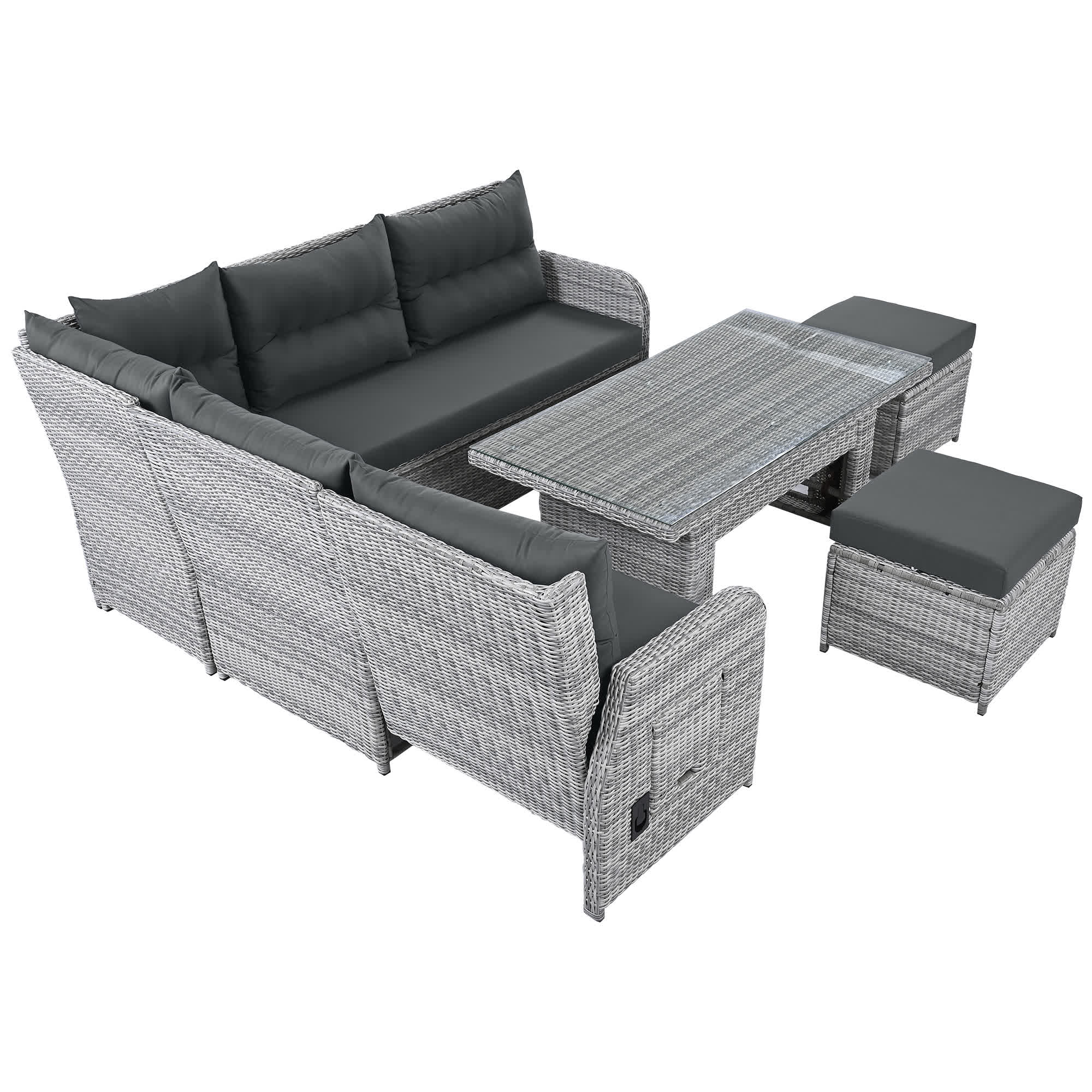 4Pcs Outdoor Rattan Patio Furniture Set - image 26