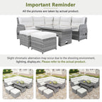 4Pcs Outdoor Rattan Patio Furniture Set - image 6