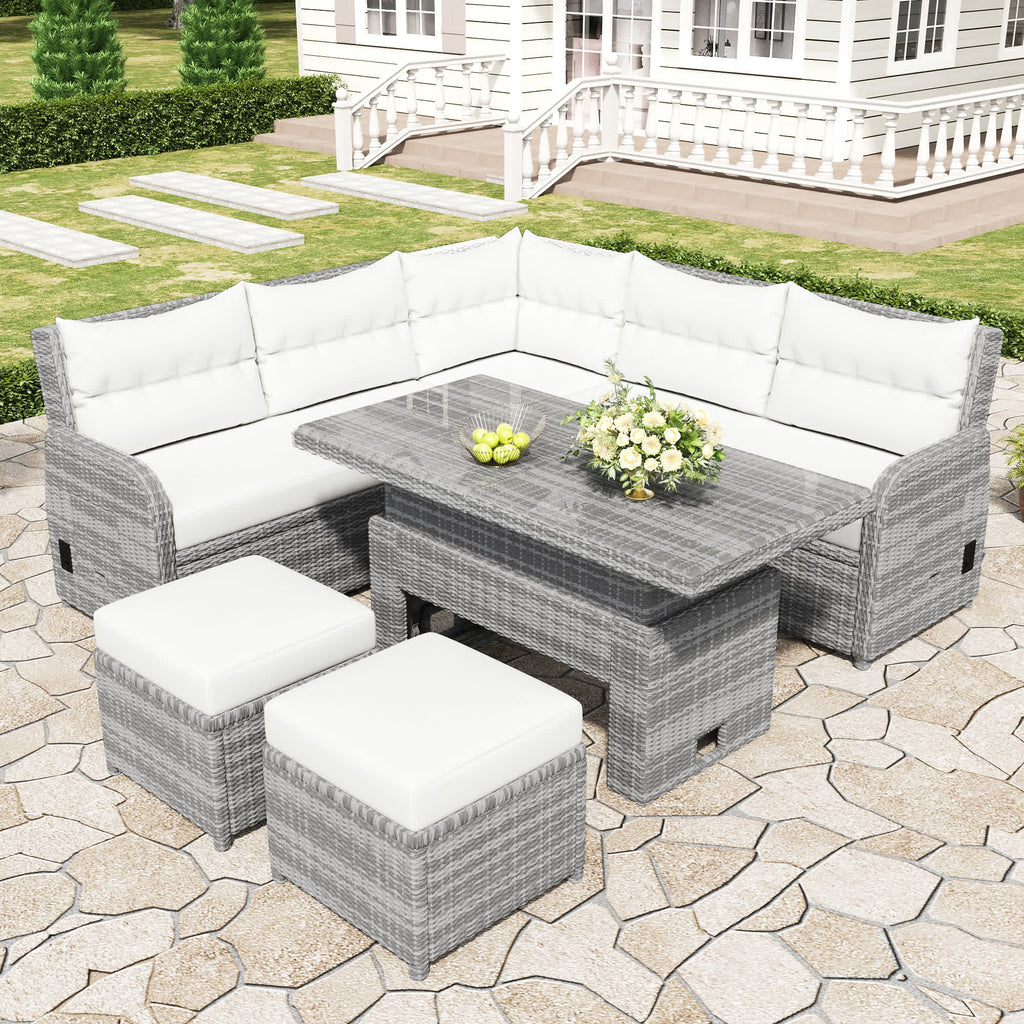 4Pcs Outdoor Rattan Patio Furniture Set - image 2