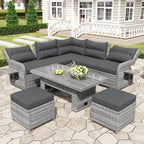 4Pcs Outdoor Rattan Patio Furniture Set - image 18