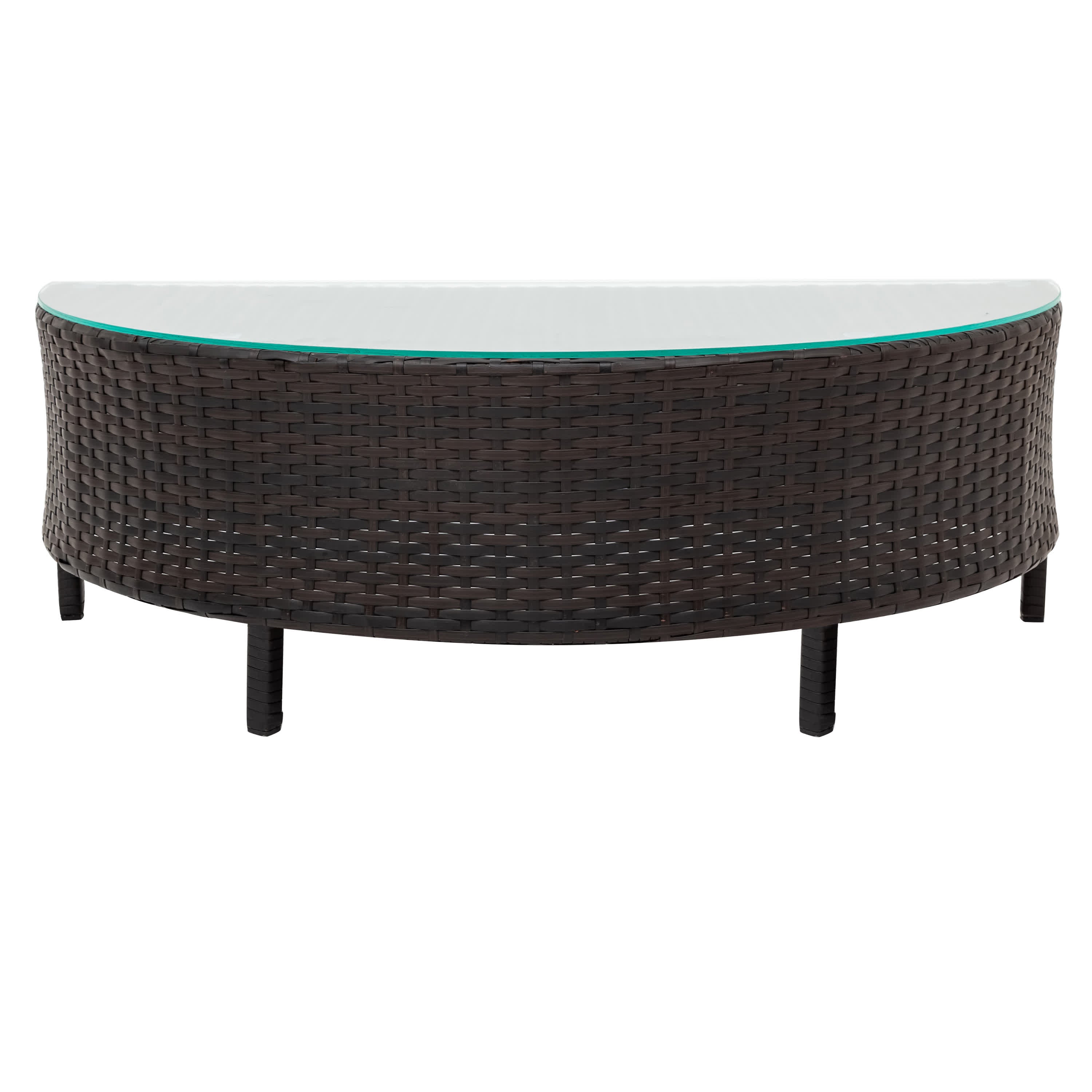 5Pcs Outdoor Patio Sectional Furniture Half-Moon Sofa Set - image 11
