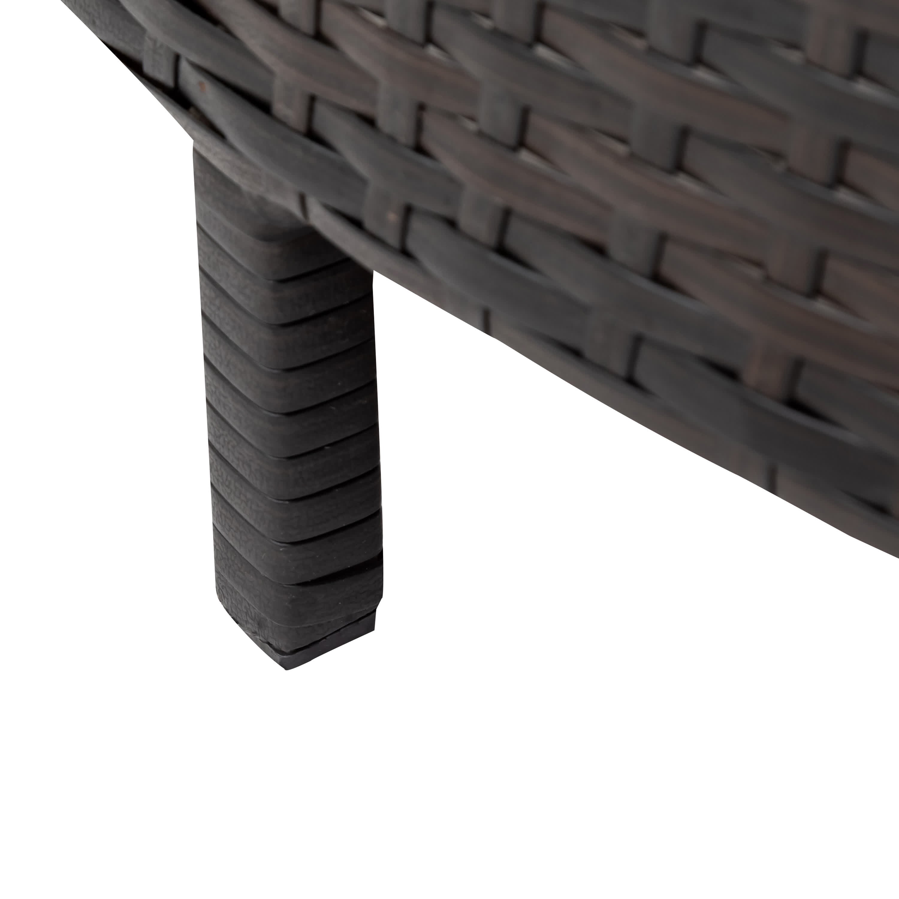 5Pcs Outdoor Patio Sectional Furniture Half-Moon Sofa Set