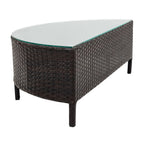 5Pcs Outdoor Patio Sectional Furniture Half-Moon Sofa Set - image 10