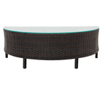 5Pcs Outdoor Patio Sectional Furniture Half-Moon Sofa Set - image 27