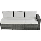 6Pcs Garden Patio Rattan Sectional Furniture Set - image 12