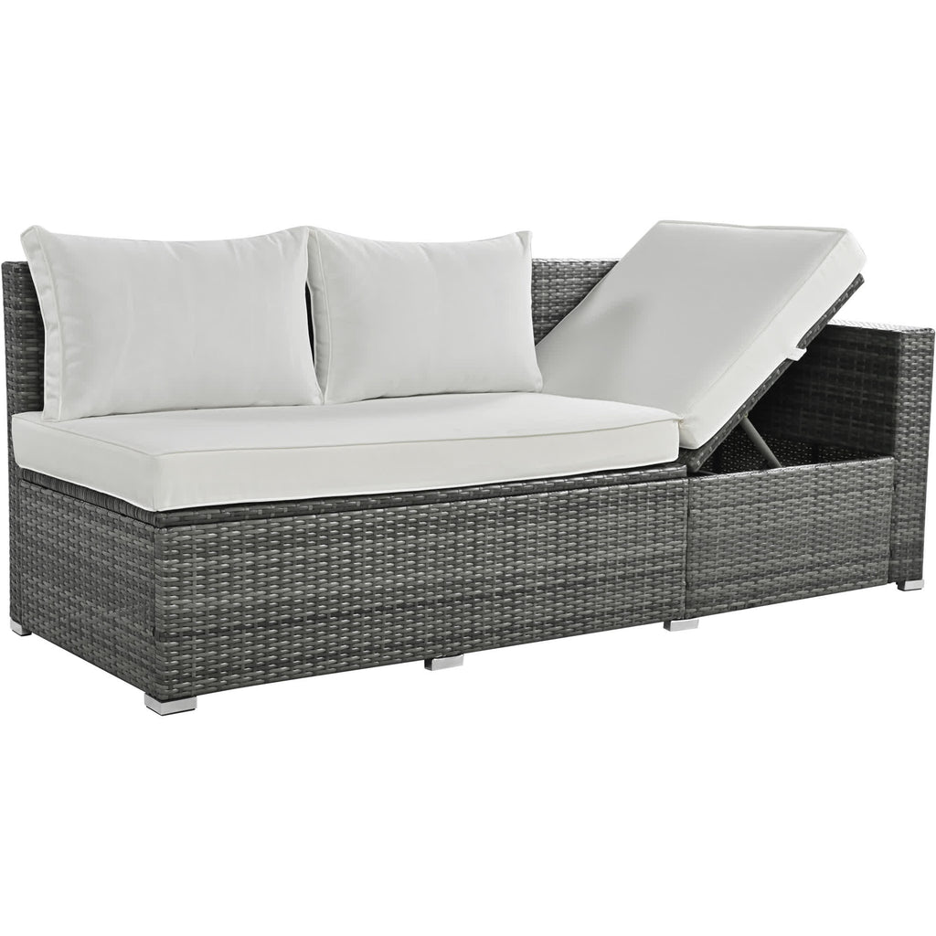 6Pcs Garden Patio Rattan Sectional Furniture Set - image 13