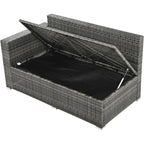 6Pcs Garden Patio Rattan Sectional Furniture Set - image 17
