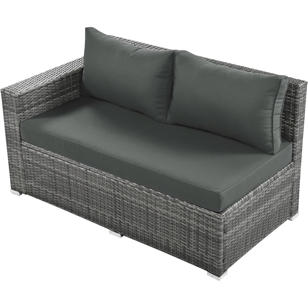 6Pcs Garden Patio Rattan Sectional Furniture Set - image 33