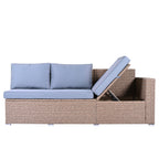 6Pcs Garden Patio Rattan Sectional Furniture Set - image 44