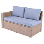 6Pcs Garden Patio Rattan Sectional Furniture Set - image 45
