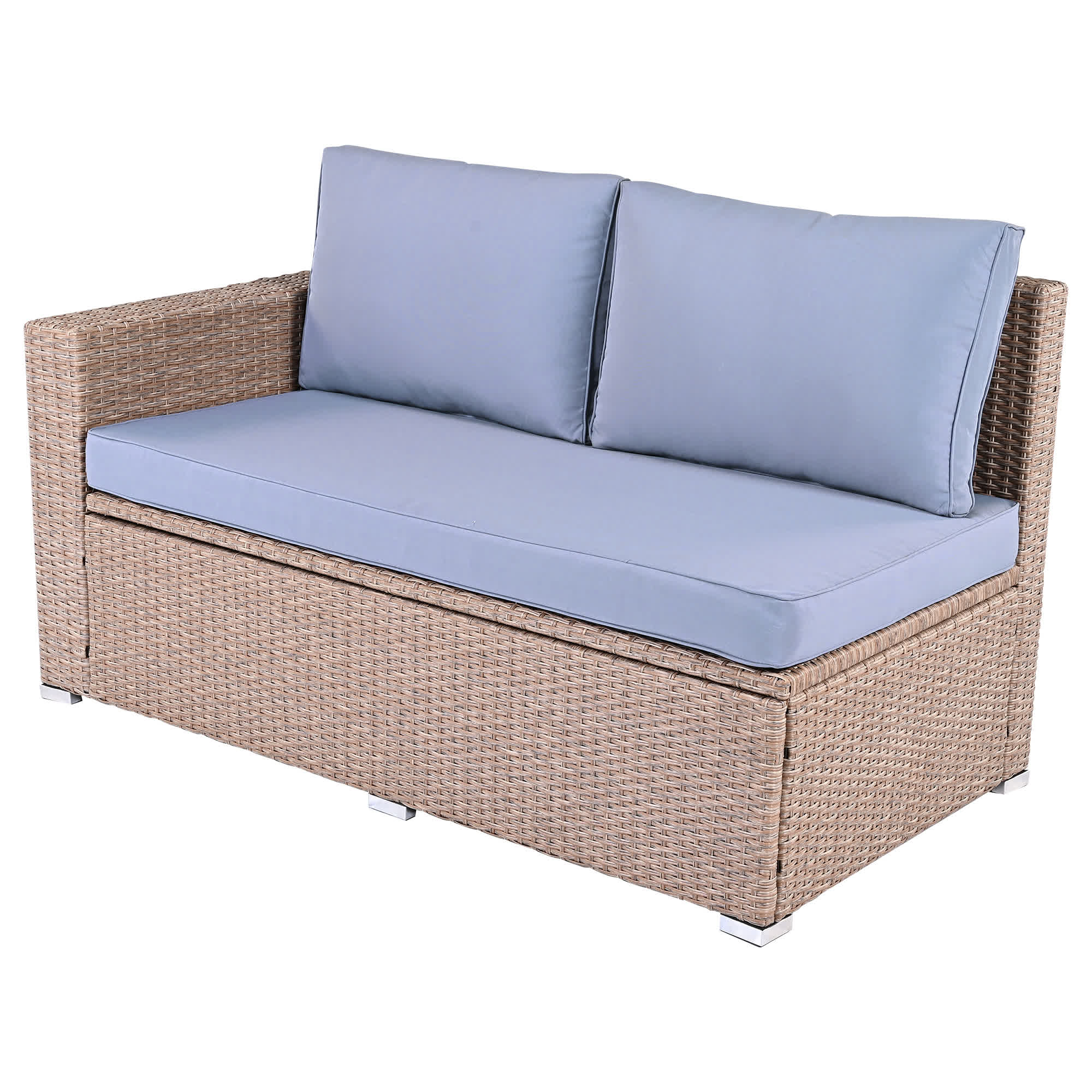 6Pcs Garden Patio Rattan Sectional Furniture Set - image 45
