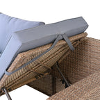 6Pcs Garden Patio Rattan Sectional Furniture Set - image 50