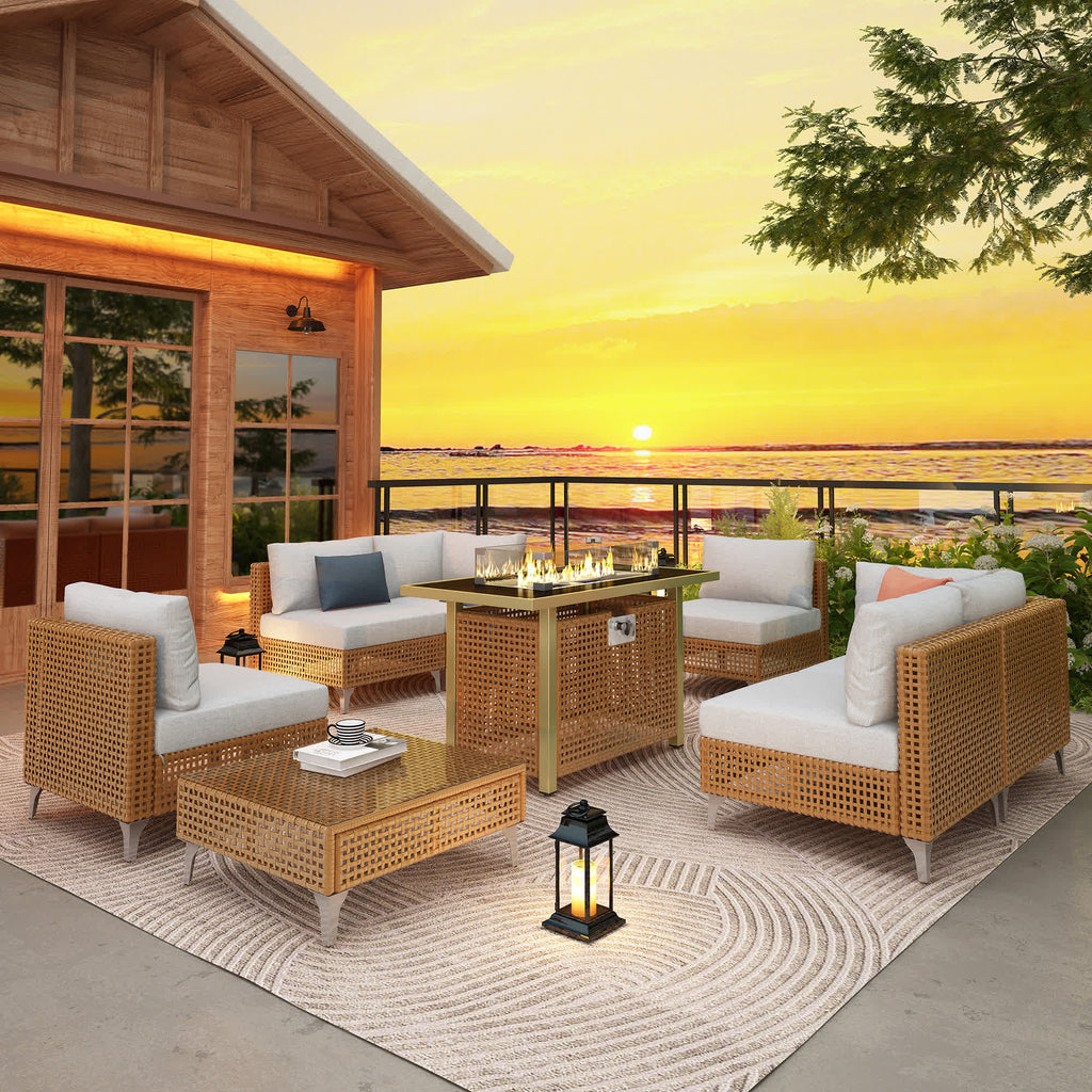 8Pcs Outdoor Patio Furniture Set - image 2