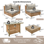8Pcs Outdoor Patio Furniture Set - image 15