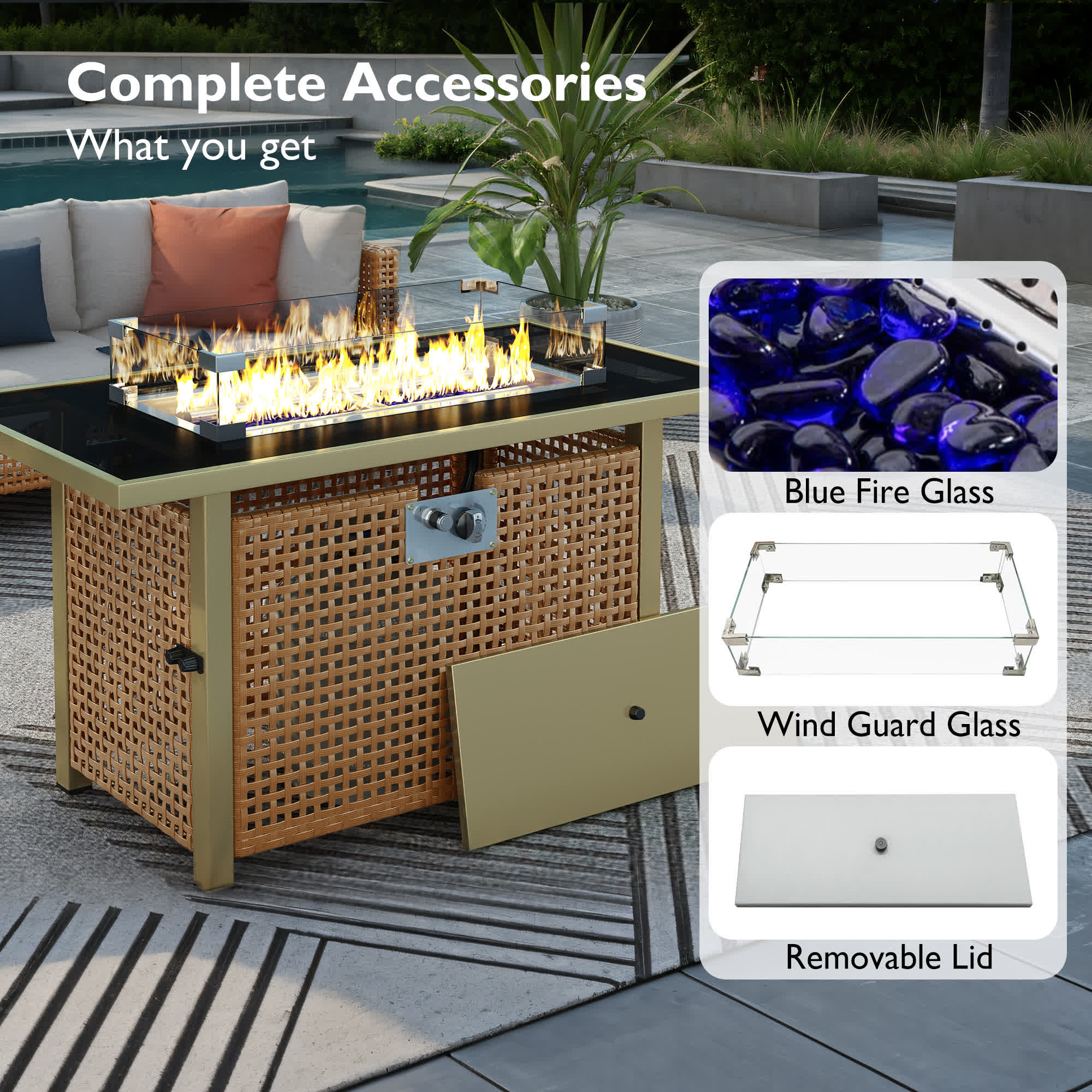 8Pcs Outdoor Patio Furniture Set - image 10
