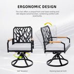 7Pcs Aluminum Outdoor Table and Chair Set - image 6