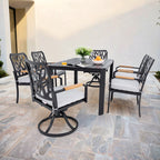 7Pcs Aluminum Outdoor Table and Chair Set - image 2