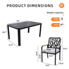 7Pcs Outdoor Patio Aluminum Furniture Set - image 8