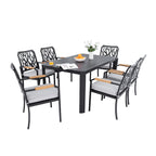 7Pcs Outdoor Patio Aluminum Furniture Set - image 1