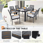 7Pcs Outdoor Patio Aluminum Furniture Set - image 5