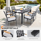 7Pcs Outdoor Patio Aluminum Furniture Set - image 4