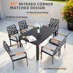 7Pcs Outdoor Patio Aluminum Furniture Set - image 2