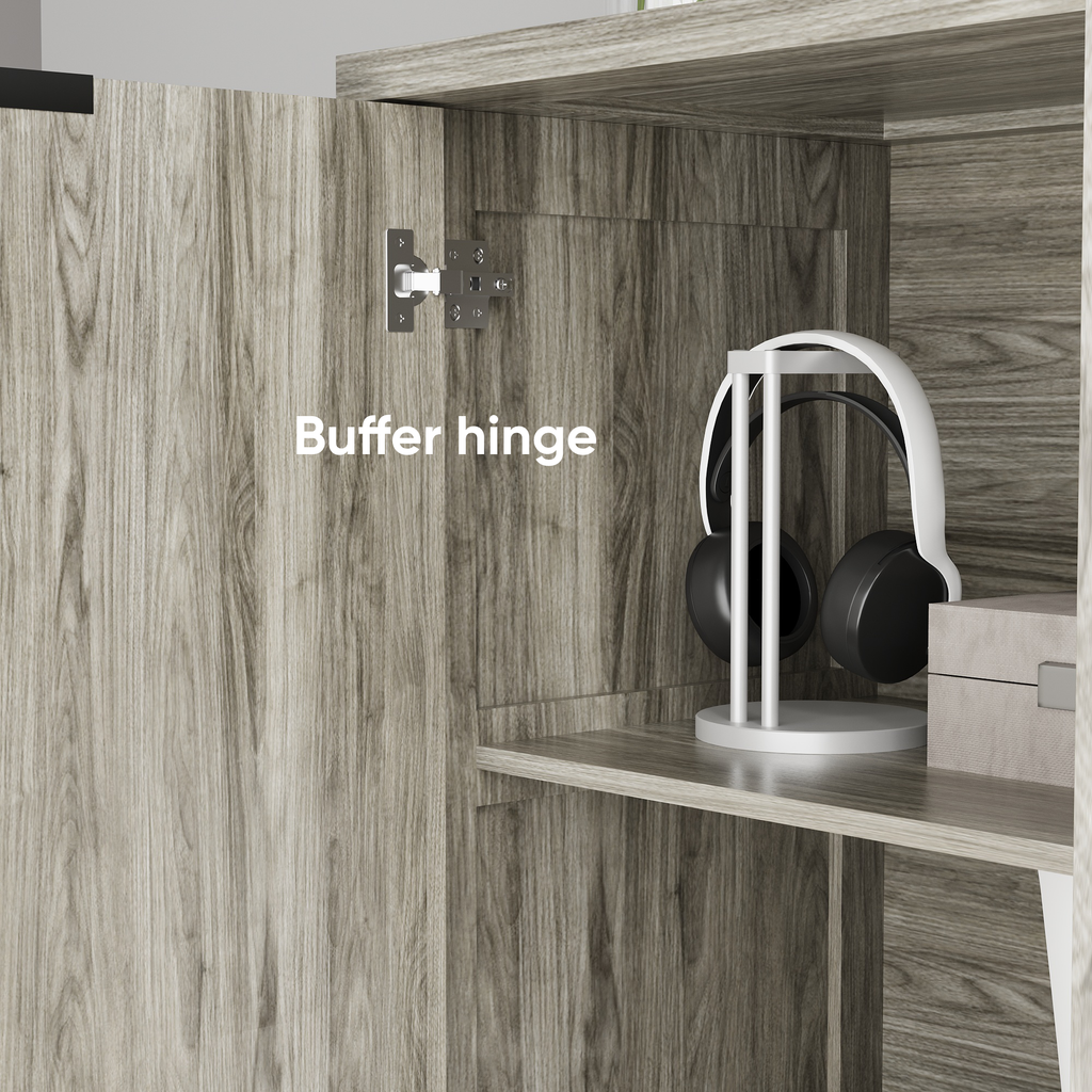 Modern Style Diamond-shaped Relief Buffet Cabinet - image 10