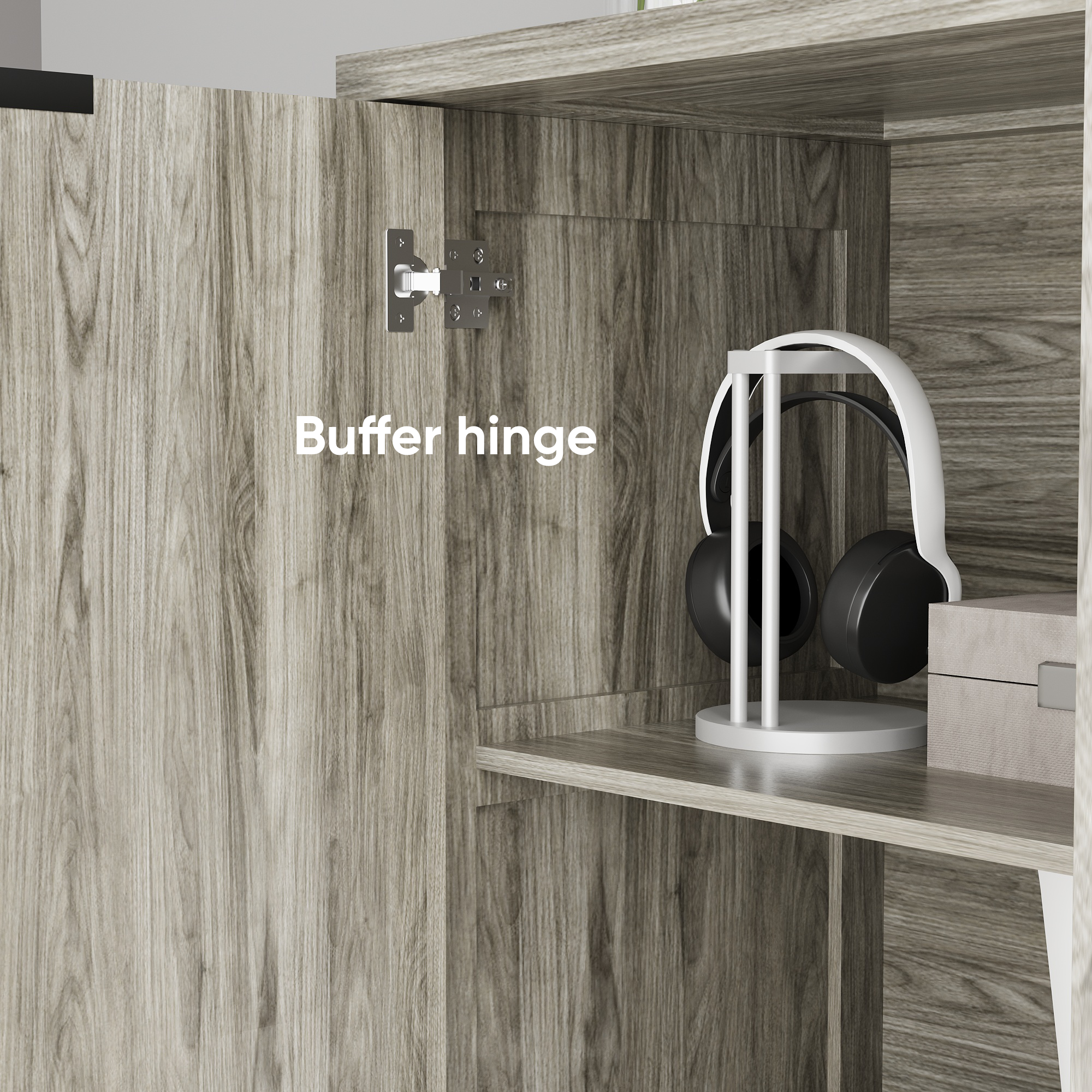 Modern Style Diamond-shaped Relief Buffet Cabinet - image 10