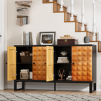 Modern Style Diamond-shaped Relief Buffet Cabinet - image 29