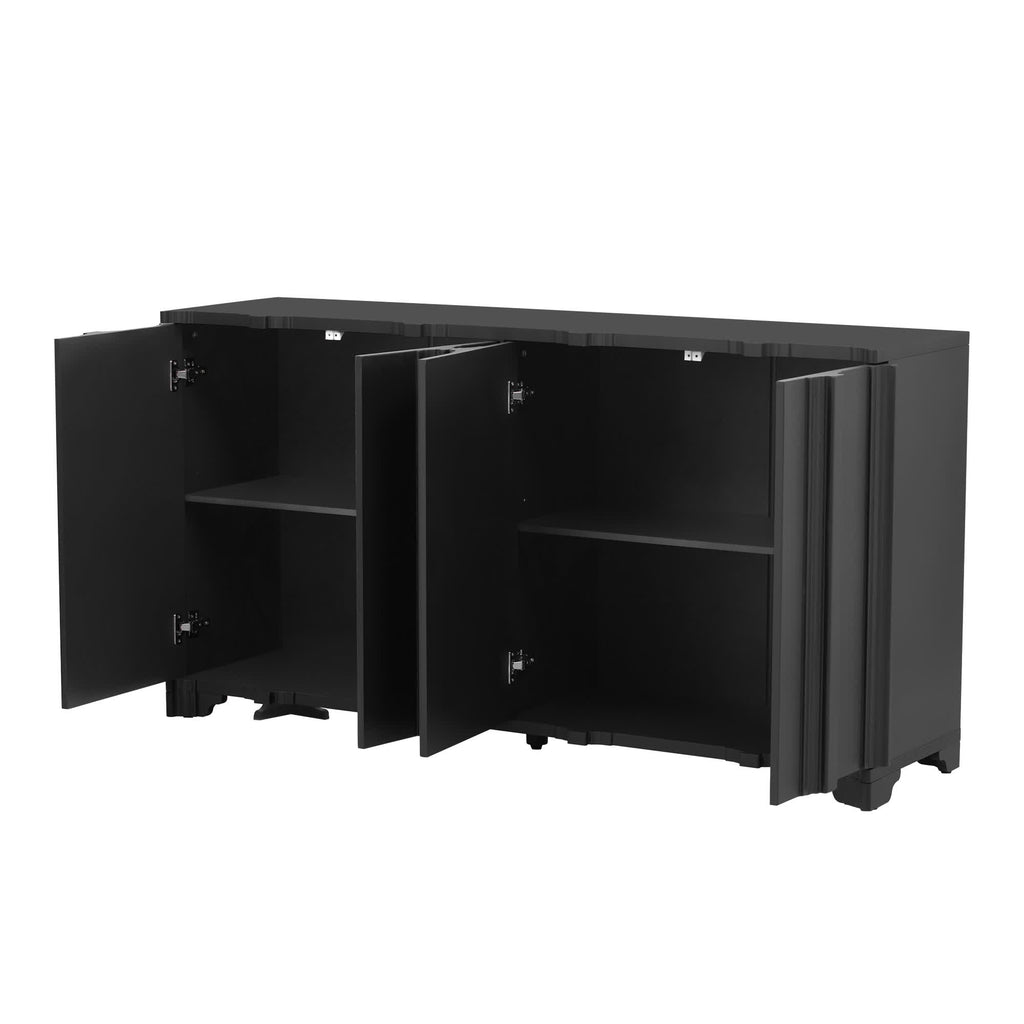 U-STYLE Linear Accents 4-Door Buffet Sideboard - image 5