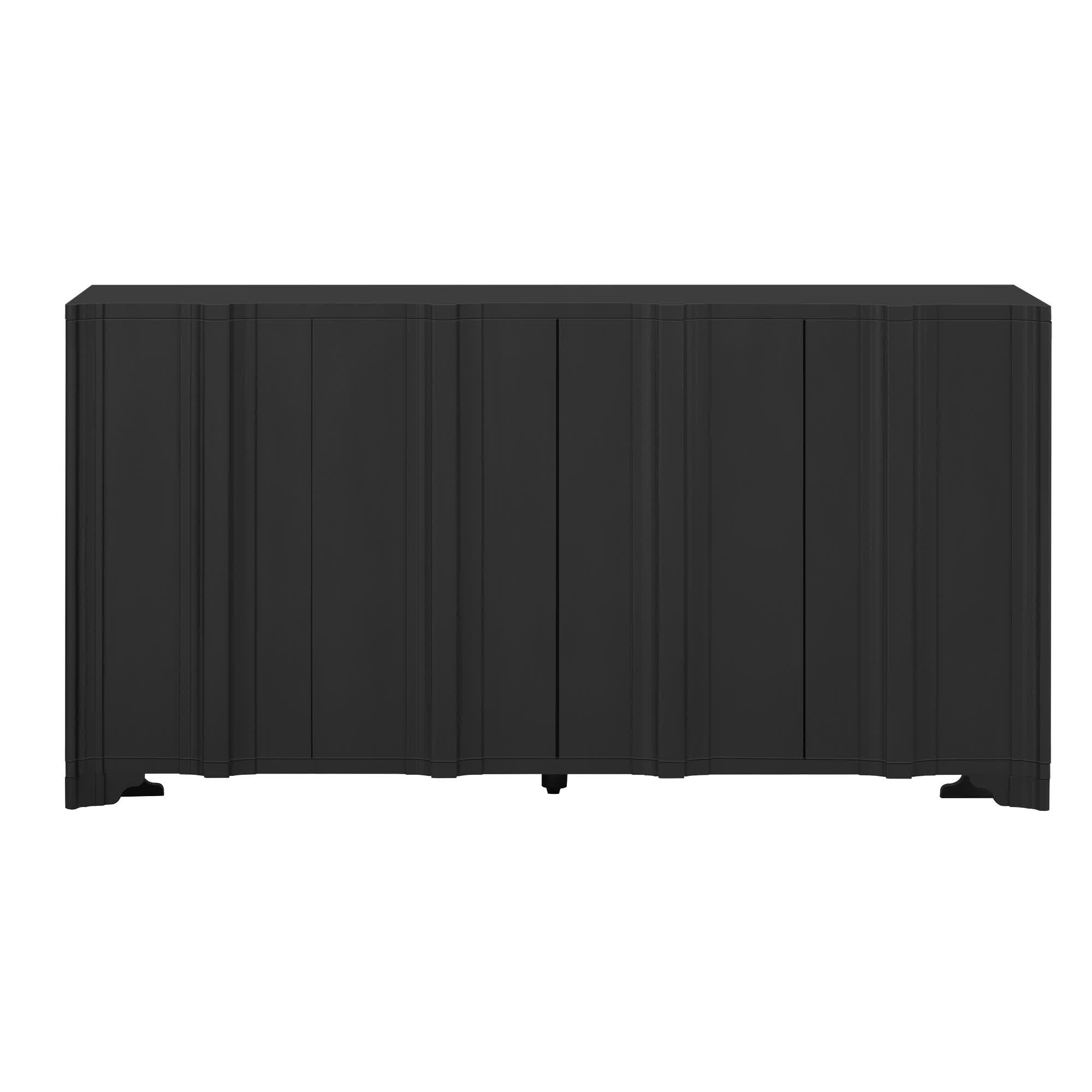 U-STYLE Linear Accents 4-Door Buffet Sideboard