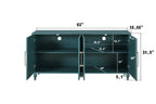 Wooden Modern Carved Flower Door Sideboard Console - image 11