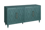 Wooden Modern Carved Flower Door Sideboard Console - image 5