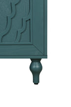 Wooden Modern Carved Flower Door Sideboard Console - image 7